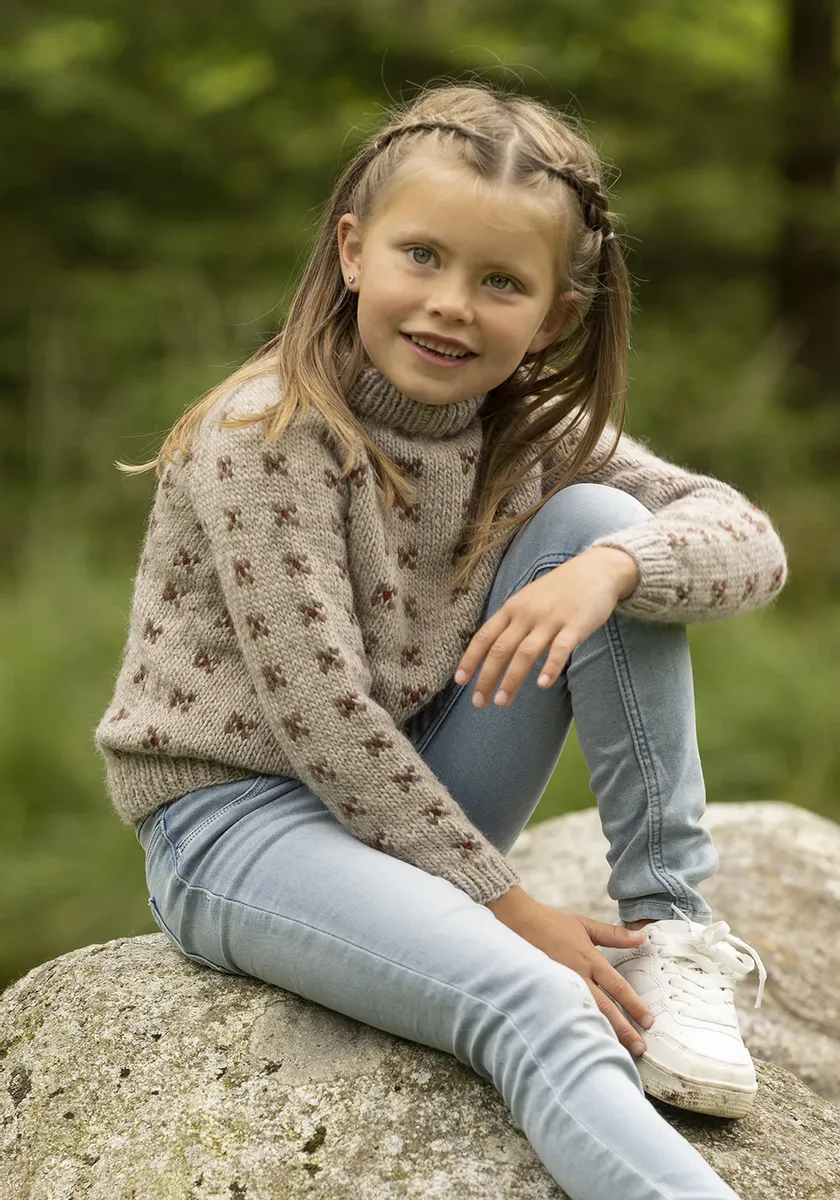 Tengel Genser Beige fra Viking Garn