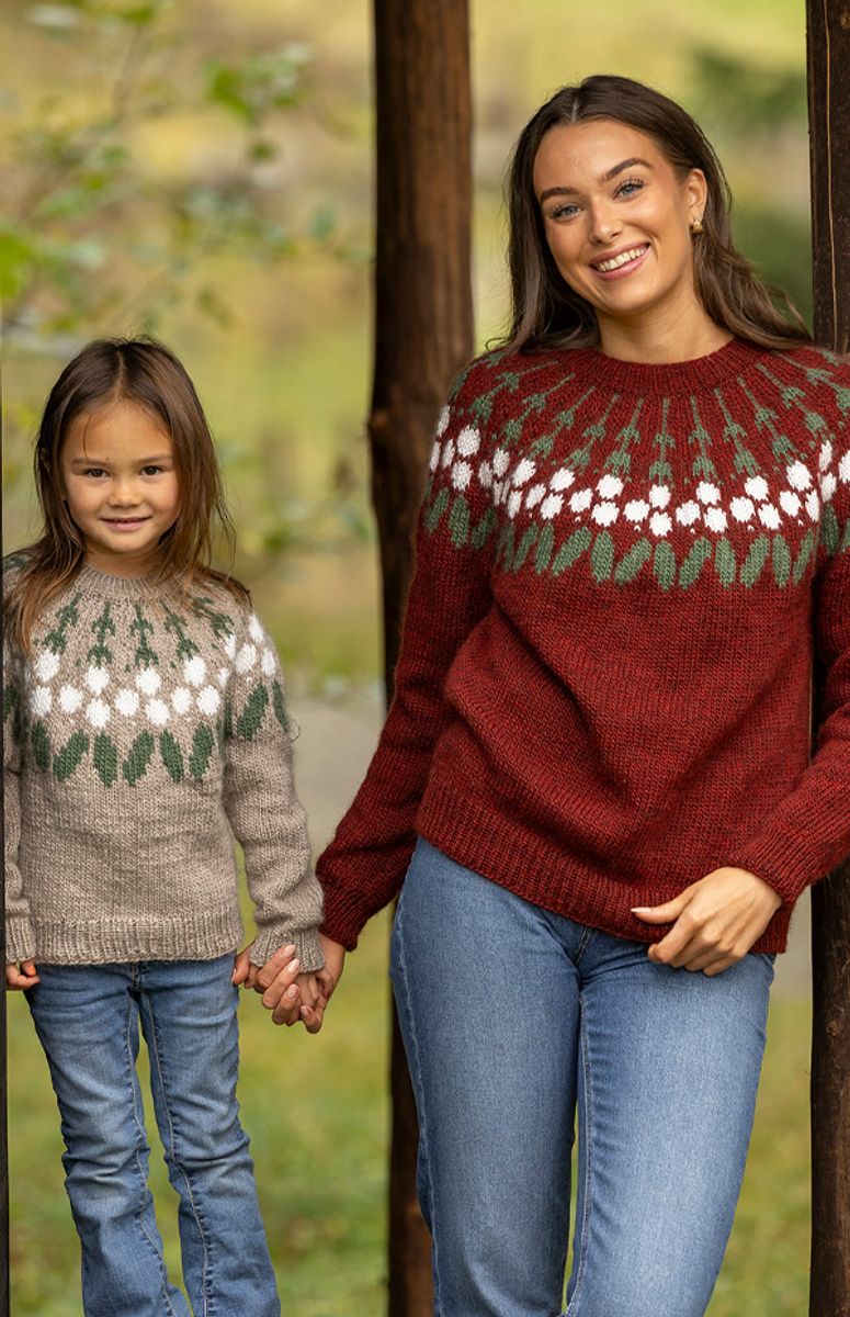 Mistletoe Julegenser Beige fra Viking Design