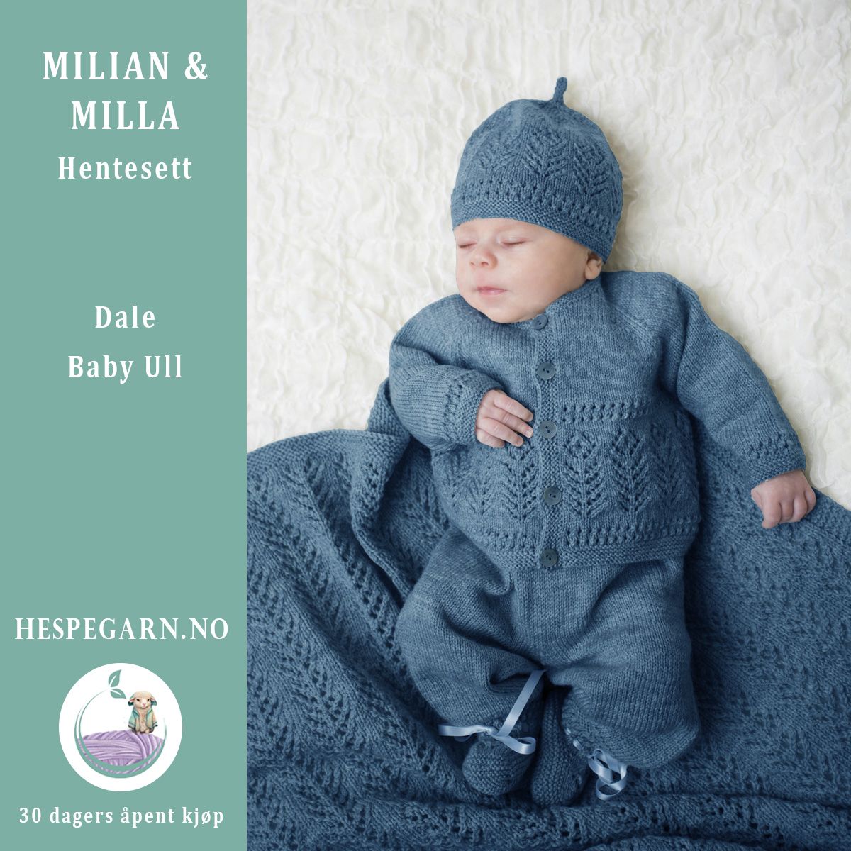 Milian og Milla Hentesett Blå fra HoY